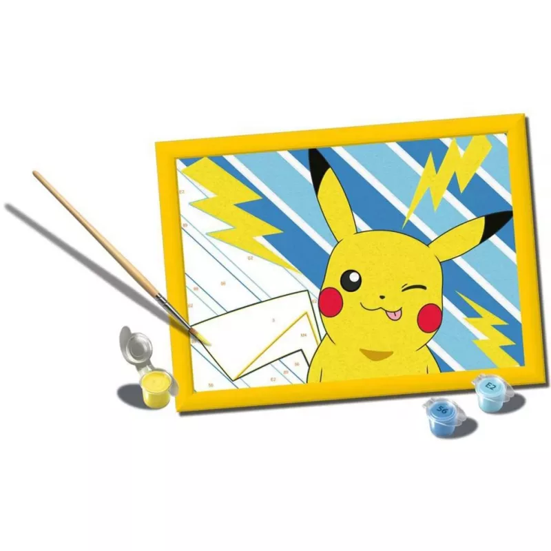 Ravensburger CreArt — Cheeky Pikachu (25557) piešimo pagal skaičius rinkinys