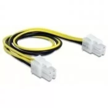 Maitinimo laidas DeLOCK 65604 juodas geltonas 0,3 m