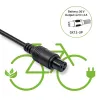 E-dviračio įkroviklis QOLTEC 36V–42V 2A su GX12 3 kontaktų jungtimi