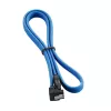 CableMod ModMesh SATA kabelis - Serial ATA 150/300/600 - SATA (M) stačiu kampu į SATA (M) - 60 cm - Šviesiai mėlyna (CM-CAB-RSAT-N60KLB-R)
