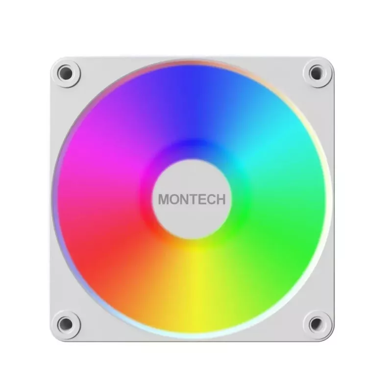 Montech GF120 V2 ARGB 120 mm kompiuterio korpuso ventiliatorius baltas 1 vnt.
