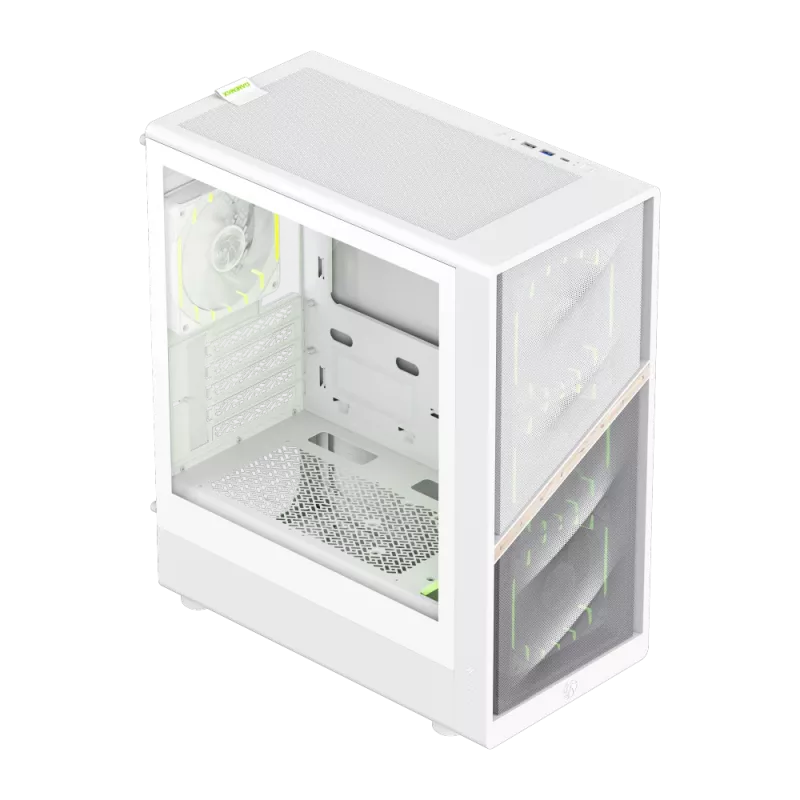 Gamemax AERIS 330 MW korpusas | Baltas | Mini Tower | be maitinimo šaltinio
