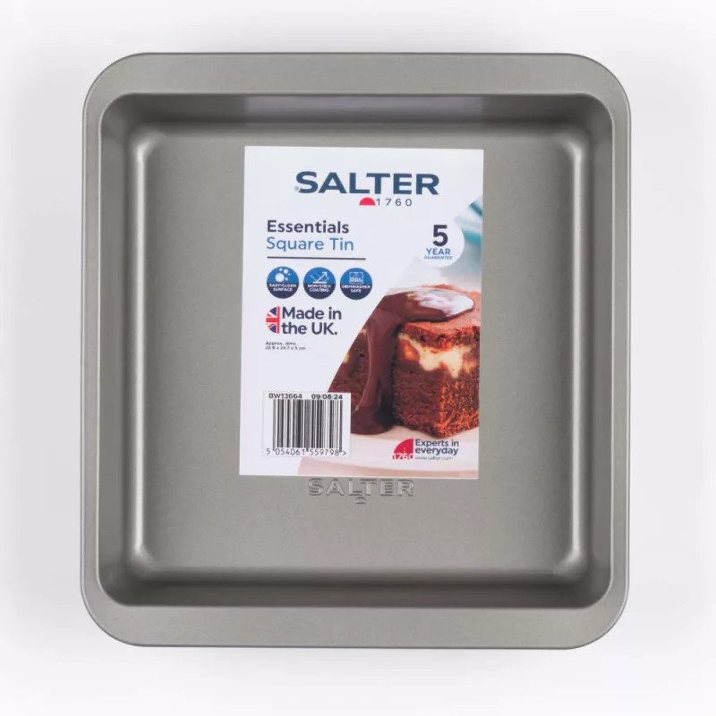 Kepimo forma Salter BW13664 26 cm kvadratinė neprideganti
