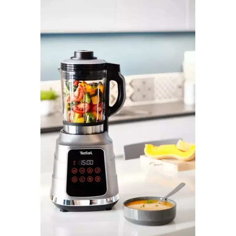 Stalo blenderis Tefal BL985A31 – 1300 W, 1,75 L stiklinis ąsotis + 2 L Tritan ąsotis, Trip'Ax 6 ašmenų nerūdijančio plieno peiliai, vakuuminis maišymas