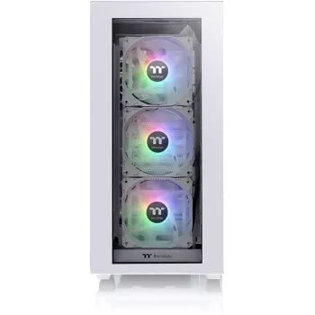 PC korpusas Thermaltake Divider 300 TG Snow ARGB Midi Tower baltas