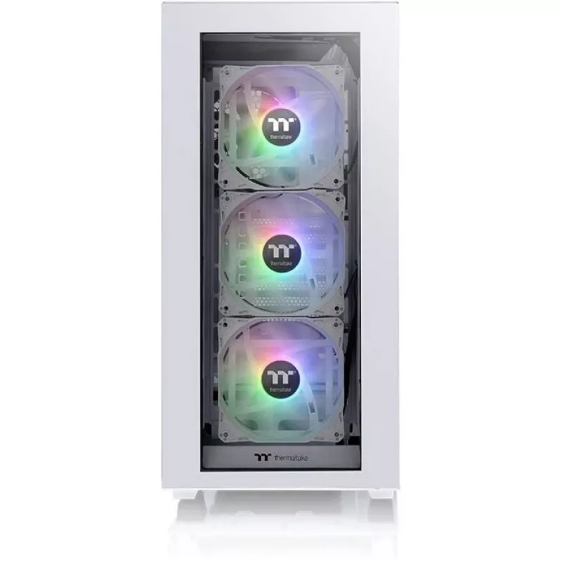 PC korpusas Thermaltake Divider 300 TG Snow ARGB Midi Tower baltas