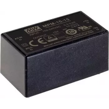 Maitinimo adapteris MEAN WELL MPM-10-5, 10 W, 5 V išėjimas, 80–264 V įėjimas