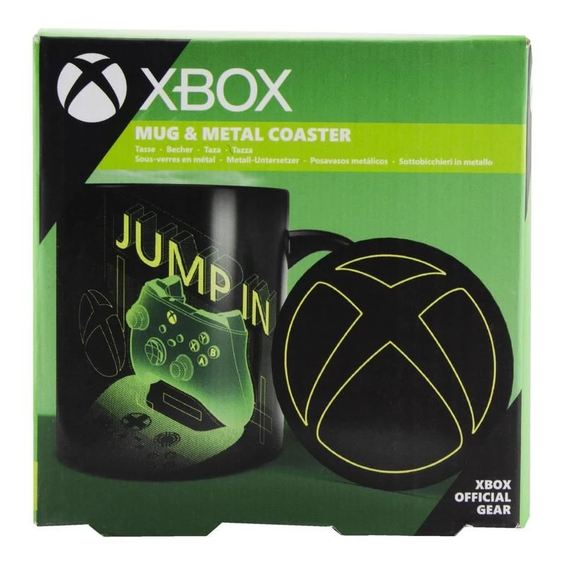 Paladone PP10613XB Xbox puodelis su padėkliuku, 0,3 l, įvairiaspalvis