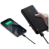 Power bank usams PB83 10000mAh PD 2×USB-A USB-C baltas