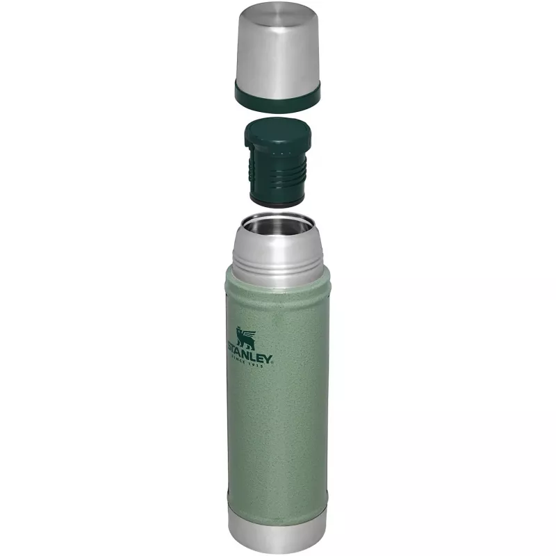 Termosas STANLEY The Legendary Classic Bottle 0,6L žalias – izoliuotas vakuuminis butelis, 600 ml