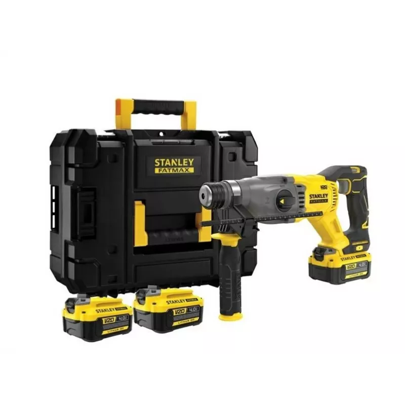 STANLEY SDS+ rotacinis plaktukas 18V V20 2x4Ah KUFER