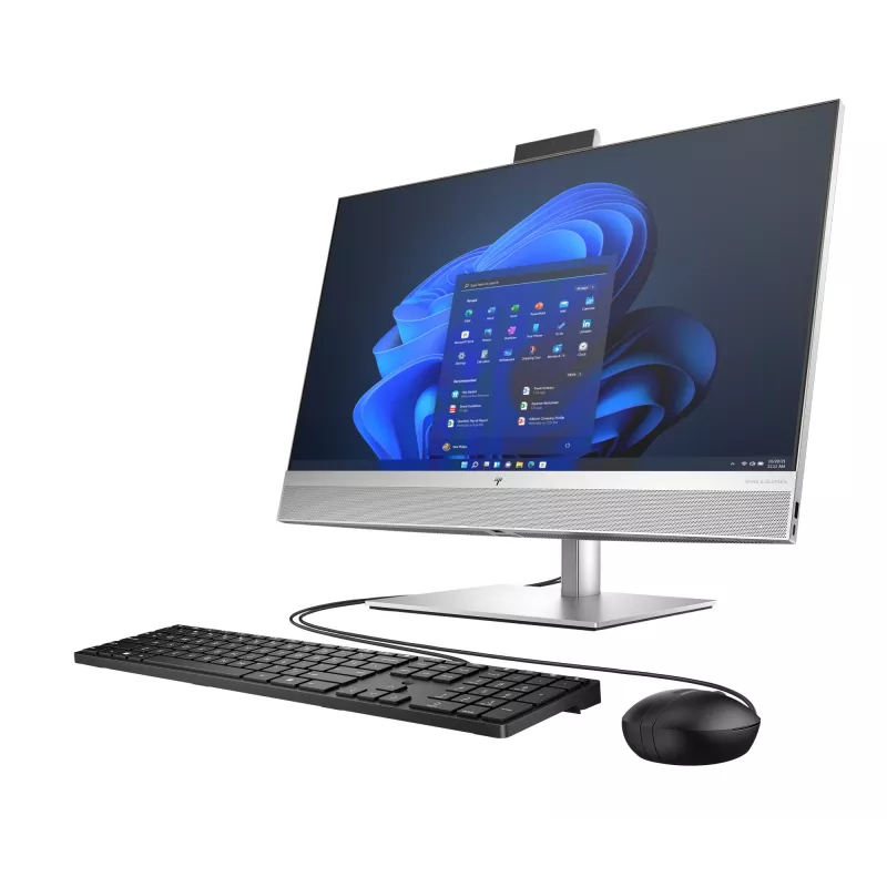 HP Elite 870 G9 AIO All-in-One - i5-14500, 16 GB, 512 GB SSD, WiFi, 27 colių QHD neliečiamas AG, aukštis reguliuojamas, USB pelė, Win 11 Pro, 3 metai
