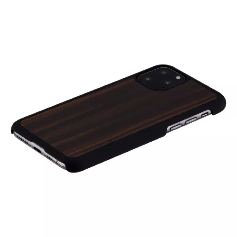 Dėklas telefonui man and wood iPhone 11 Pro — juodas kaip juodmedis, kietas apsauginis galinis dangtelis
