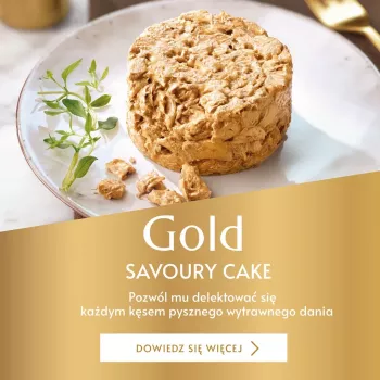 GOURMET GOLD - Sūrus pyragas su vištiena ir morkomis 85g