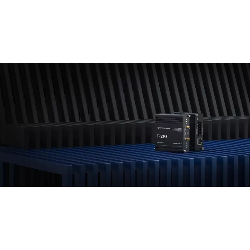Teltonika TRB246 pramoninis maršrutizatorius, IoT LTE šliuzas Cat 4, 1x RJ45 100 Mb/s, IP30