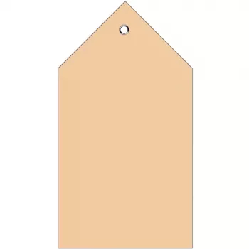 HERMA 6070 siuntų etiketės 80x150 mm su plastikine akute ir užlenktu kampu