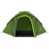 Coleman Dome Tent Darwin 4 Plus Blackout palapinė – 4 vietų tunelinė palapinė su prieangiu, tamsiai žalia/šviesiai žalia