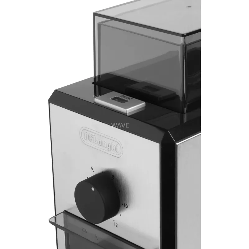 Kavos malūnėlis De’Longhi KG89 — 120 g talpa, 110 W, 12 puodelių, nerūdijančio plieno ir plastiko korpusas