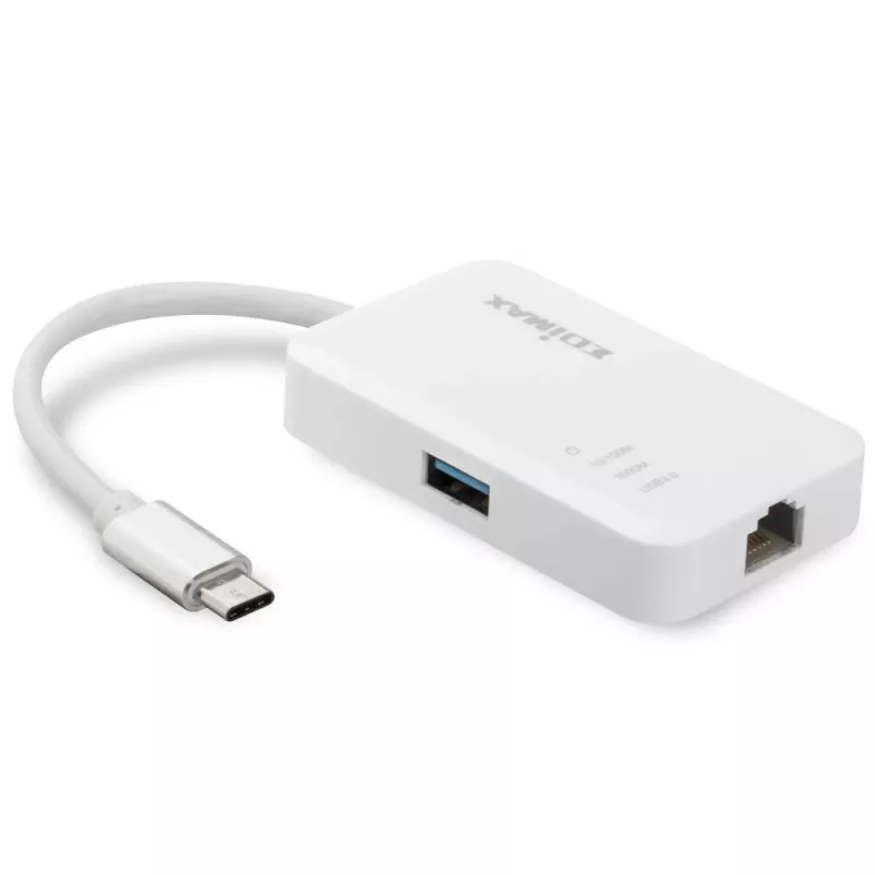 Edimax EU-4308 USB-C šakotuvas, 3x USB 3.0 + Gigabit Ethernet