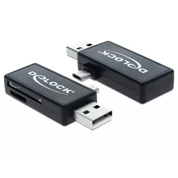 Kortelių skaitytuvas DeLOCK 91731 USB 2.0 juodas