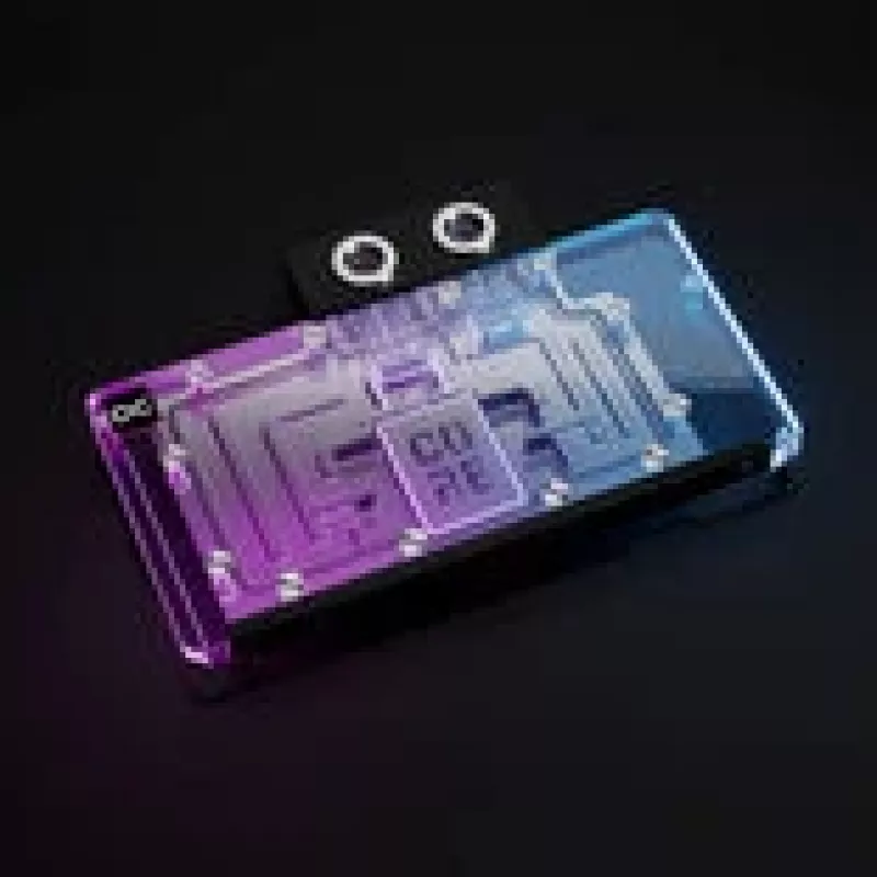 Vandens aušinimo blokas GPU Alphacool Core RX 9070 XT Swift+ Transparent Chrome