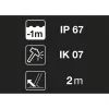 Kaktinė lempa PETZL Aria 2 rgb-desert – įkraunama 200 liumenų