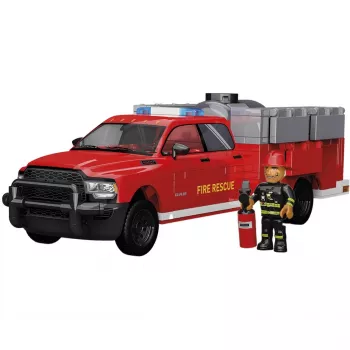 Statybinis konstruktorius Cobi RAM 3500 gaisrinis automobilis COBI-24612 2-in-1 modelių rinkinys