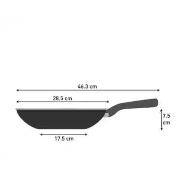 Wok keptuvė Tefal So Light 28 cm – indukcinė, nelipni, lengva