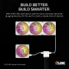 Ventiliatorius Corsair iCUE LINK RX140 MAX RGB 14 cm baltas 2 vnt. 300-1600 RPM