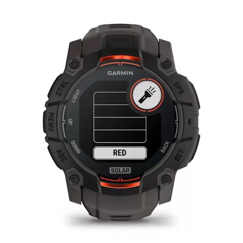 Garmin Instinct 3 Solar GPS išmanusis laikrodis 1.3 colio MIP 176x176 lietimui jautrus ekranas juodas
