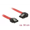 SATA kabelis DeLOCK 83963 0,3 m SATA 7-pin Juodas Raudonas