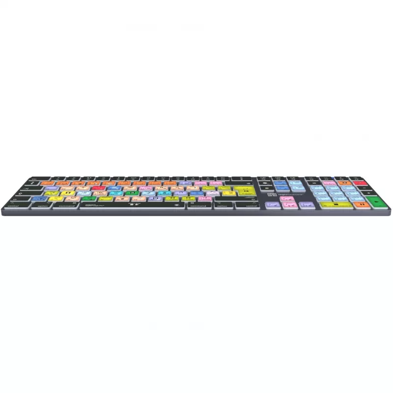 Klaviatūra LogicKeyboard Apple Logic Pro X2 Titan DE Mac — LKB-LOGXP2-TM-DE, vokiškas išdėstymas