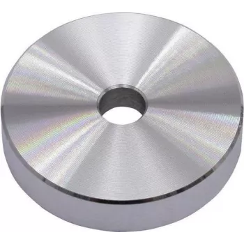 Omnitronic Puck Single Connector — aliuminio sidabrinis, vieno kanalo garso jungtis