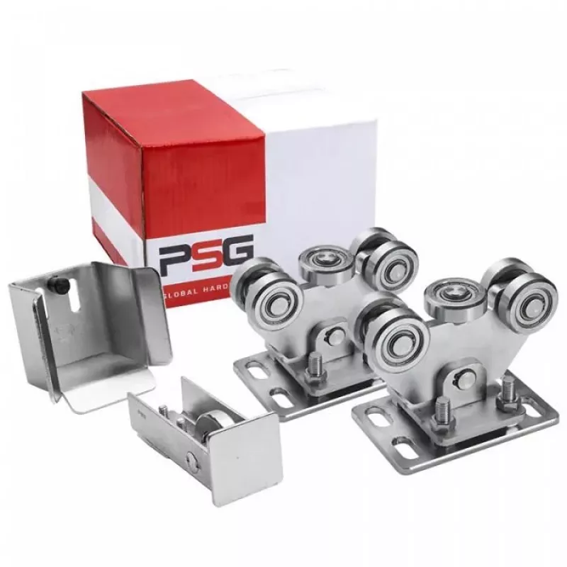 Vežimėlių komplektas PSG 60.00P.70 stumdomiems vartams, bėgiui 70x70x4 mm