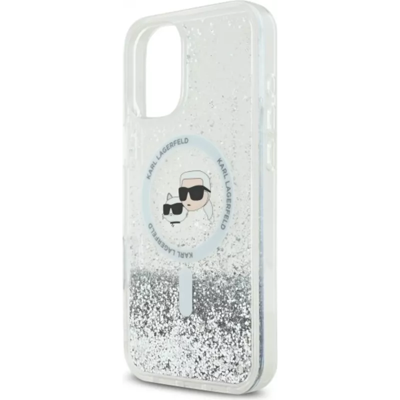 Karl Lagerfeld KLHMP16MLGKCSGH – Skaidrus dėklas iPhone 16 Plus, TPU/PC
