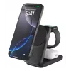 Belkin UltraCharge 25 W Qi2 3 viename lankstoma belaidžio įkrovimo stotis, juoda (WIZ036KQBK)