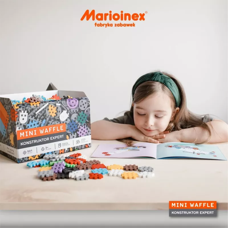 Marioinex Mini Waffle statybinių kaladėlių rinkinys Constructor Expert, 501 elem.