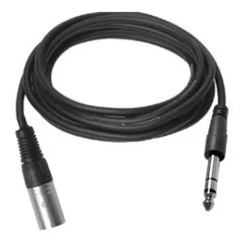 Vivolink PROAUDXLRJACKS2 garso kabelis 2 m XLR 6,35 mm TRS juodas