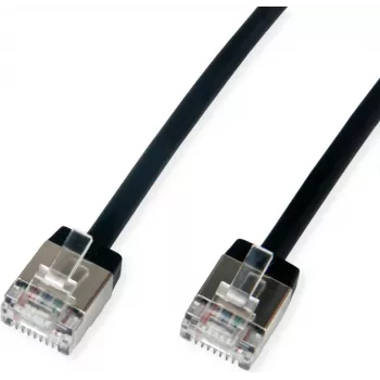 ROLINE U/FTP Patch Cable Cat.6A Ultra-kurzer RJ45 juodas 3m - Tinklo - CAT 6a (21.15.4563)