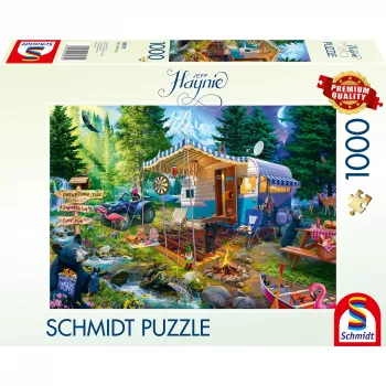 Dėlionė 1000 dalių, Schmidt Spiele — Jeff Haynie: Su karavonu kalnuose
