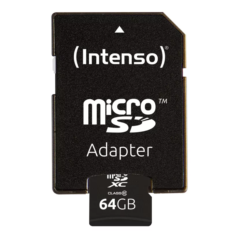 Intenso 64GB microSDXC Class 10 atminties kortelė