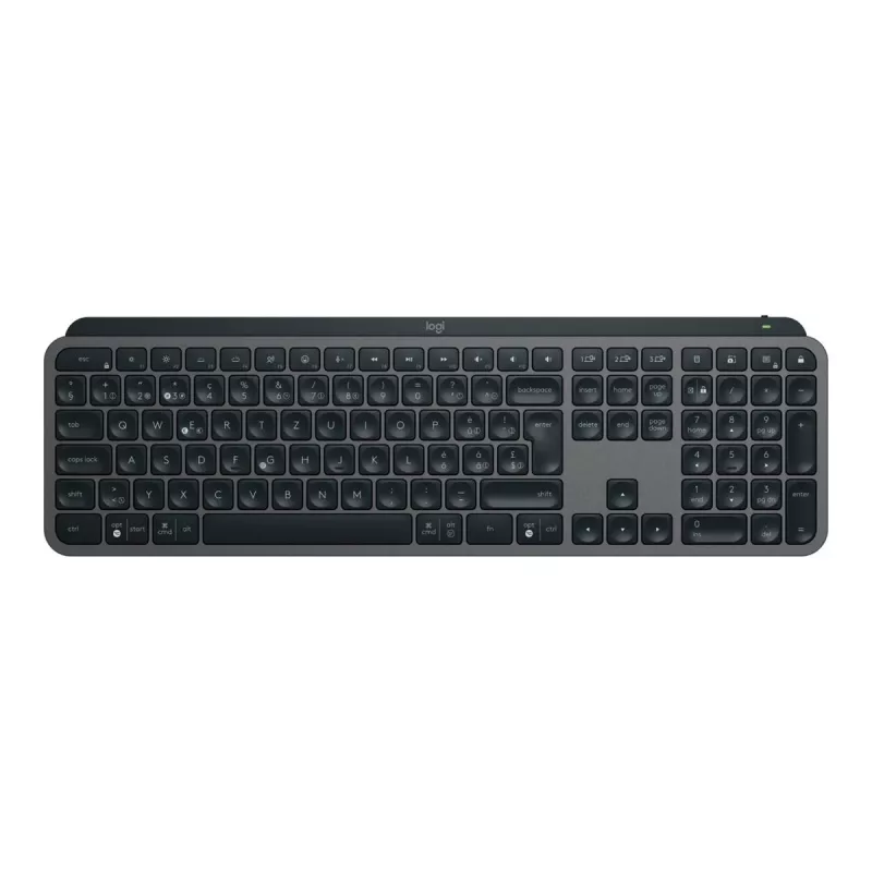 Logitech MX Keys S klaviatūra RF belaidė + Bluetooth QWERTZ Šveicariška grafito (920-011571)