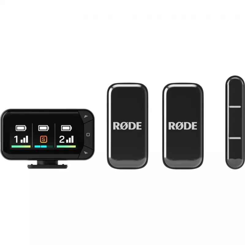 Belaidis lavalier mikrofonų rinkinys Rode Wireless Micro Camera Kit su siųstuvu ir imtuvu