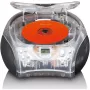 Nešiojamas radijo CD grotuvas Lenco SCD-24TR – FM, 4W, LCD, teleskopinė antena, AC/DC, 6×C baterijos