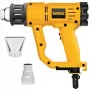 Karšto oro pistoletas DeWalt D26411 — 1800 W, pistoletinė rankena, maks. 600 °C, 450 l/min oro srautas, geltona
