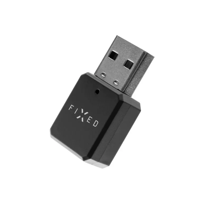 Bluetooth garso imtuvas FIXED FIXSIG-BK juodas, belaidžio garso srauto adapteris su 3,5 mm išvestimi