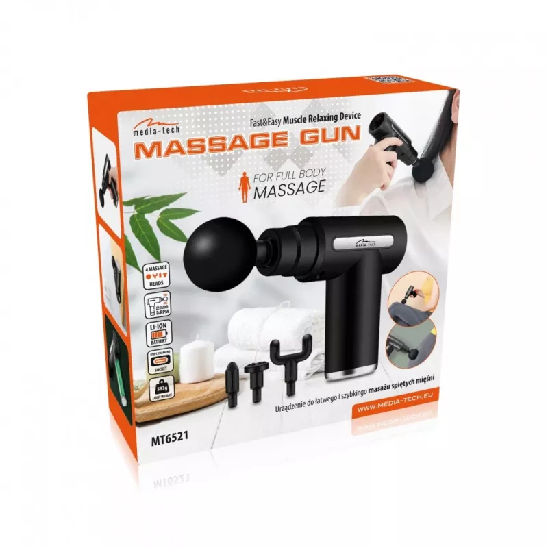 Masažinis pistoletas Media-Tech MT6521 Universal Black