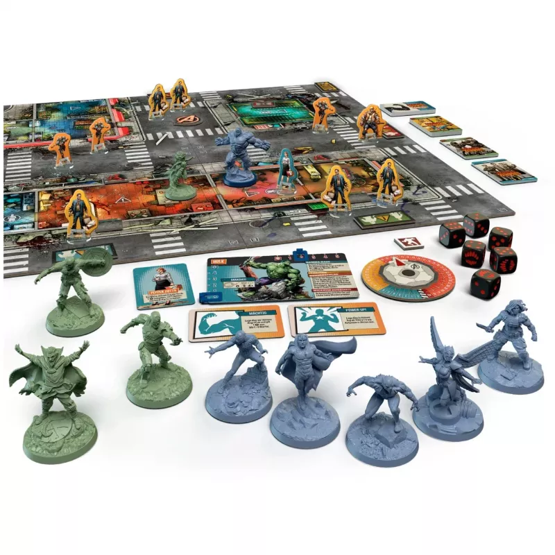 Stalo žaidimas Asmodee Marvel Zombies Heroes' Resistance – kooperacinis miniatiūrų Zombicide krosoveris