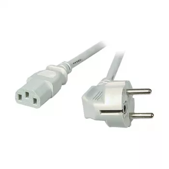 EFB-Elektronik maitinimo laidas su įžemintu kištuku 90° - C13 180°, pilkas, 3,0 m, 3 x 1,00 mm² (EK501.3V2)