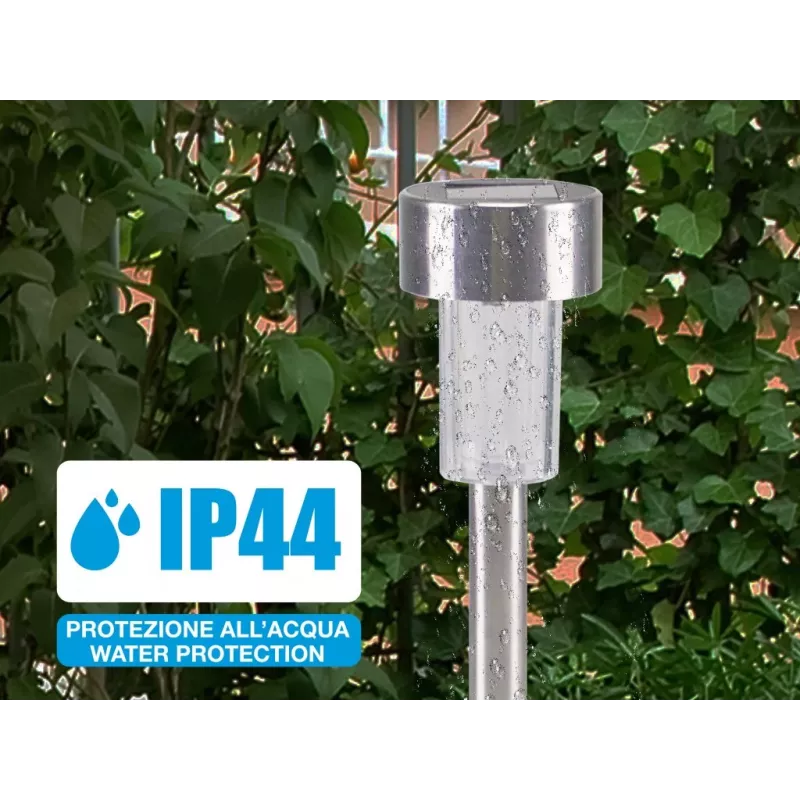 Beper P207OUT004 saulės baterijų sodo lempų komplektas, 5 vnt., IP44, sidabrinis